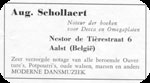 Advertisement of A.Schollaert
