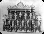 Large barrel organ with life-size figures